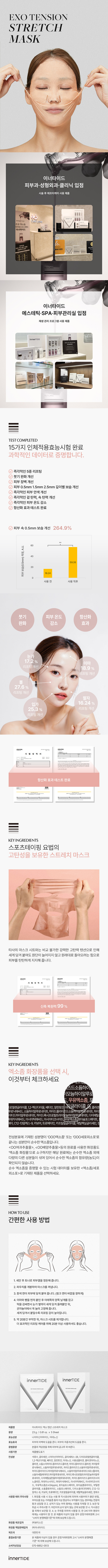 [FREE SHIPPING] innerTIDE Exosome Stretch Sheet Mask [5 PCS]